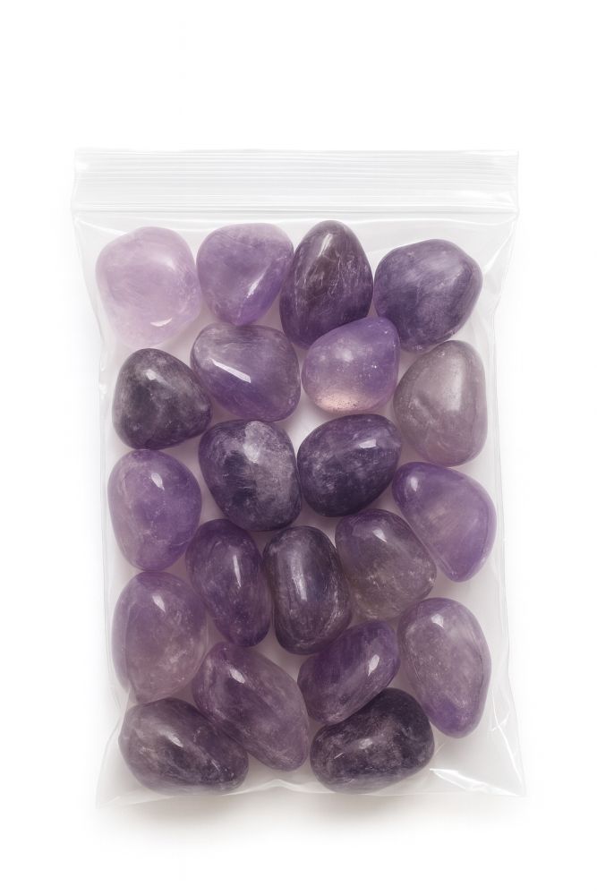 gepolijste amethist steentjes A-kwaliteit 500gr 2-3cm afbeelding