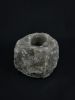 Waxinelichthouder / Theelichthouder Zoutsteen Himalaya - ZWART - Middel 0,6-1kg - ca. 9x9x8cm
