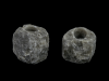 2x Waxinelichthouder / Theelichthouder Zoutsteen Himalaya - ZWART - Middel 0,6-1kg - ca. 9x9x8cm