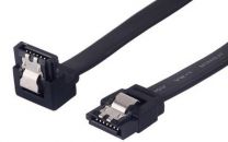 SATA III Kabel met 90º hoek - 50cm - 7-Polig - 6GB/s - ZWART