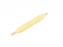 Macramé Koord - LICHT GEEL / LIGHT YELLOW - Waxed Polyester Cord - Klos 2800 cm - 1mm Dik