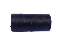 Macramé Koord - NACHT BLAUW / MIDNIGHT BLUE - #225 - Waxed Polyester Cord - Klos ca. 173mtr - 1mm Dik
