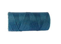 Macramé Koord - PETROL BLAUW / PETROL BLUE / TEAL - #228 - Waxed Polyester Cord - Klos ca. 173mtr - 1mm Dik