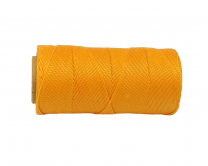 Macramé Koord - SCHOOLBUS GEEL / SCHOOLBUS YELLOW - #274 - Waxed Polyester Cord - Klos ca. 173mtr - 1mm Dik