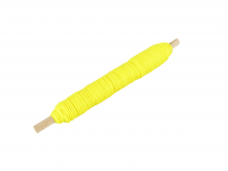 Macramé Koord - GEEL / BRIGHT YELLOW - Waxed Polyester Cord - Klos 2800 cm - 1mm Dik