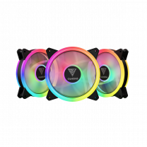 3x RGB PC / Computer Fans - Gamdias Aeolus M2-1203 Lite