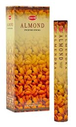 HEM Wierook - Almond - Slof / Voordeelbox (6 Pakjes / 120 stokjes)