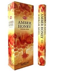 HEM Wierook - Amber Honey - Slof / Voordeelbox (6 Pakjes / 120 stokjes)