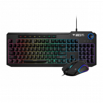 RGB Gaming Desktop Combo Zwart - Membraan Keyboard+Muis - Gamdias Ares P2 Elite