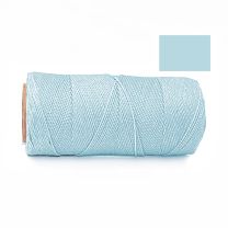 Macrame Koord -  LICHTBLAUW / LIGHT BLUE - Waxed Polyester Cord - Klos 914 cm - 1mm dik