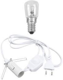 E14 Fitting+Dimmer-schakelaar+Gloeilamp / Armatuur (o.a. voor Zoutlamp)
