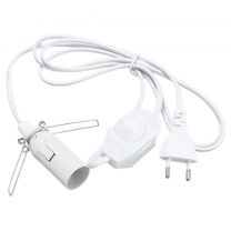 E14 Fitting+Kabel+Dimmer-Schakelaar (o.a. voor Zoutlamp)