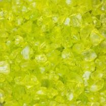 Decoratieve Gekleurde Glassteentjes / Gekleurd Glas - Lime / Appel Groen - 4-10mm - 1kg