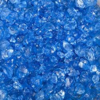 Decoratieve Gekleurde Glassteentjes / Gekleurd Glas - Donker Blauw - 4-10mm - 1kg