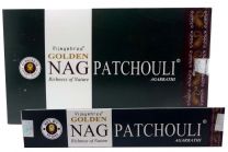 Vijayshree Wierook - Golden Nag Patchouli - Agarbathi - Natuurlijke Wierook - Groothandel Box - 12x15gr