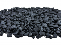 Gekleurde Steentjes Middel - Grind 0,5-1cm - ZWART - Bodembedekking voor Bloempotten en Plantenbakken - 1KG