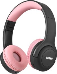 WiseQ Koptelefoon / Headset voor Kinderen Draadloos / Wireless - Hero Pink + Black