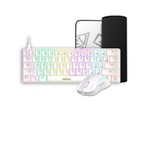 Gamdias Hermes E4 3-IN-1 Combo - Kleuren toetsenbord - RGB Muis - Muismat