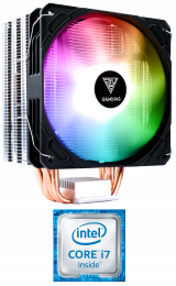 Intel Core i7 12700KF CPU met aRGB Tower Cooler / Koeler - GAMDIAS BOREAS E1-410 ARGB|1700 socket 12 core@3,6GHz-5GHz|CPU + Koeler Combo