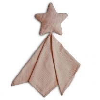 Mushie Knuffeldoekje - Lovely Blanket - Star Roze