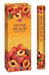 HEM Wierook - Musk Peach - Slof / Voordeelbox (6 Pakjes / 120 stokjes)