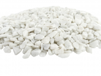 Gekleurde Steentjes Middel - Grind 1-2cm - WIT - Bodembedekking voor Bloempotten en Plantenbakken - 1KG