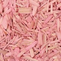 Houtsnippers Gekleurd Klein / Decochips 10-20mm -  LICHT ROZE - Bodembedekking Bloempotten en Plantenbakken - Zak 5 ltr