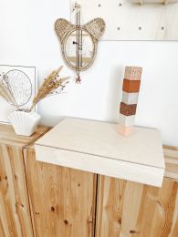 Set Houten Speelbak met Deksel en Kinetisch Zand of Speelrijst