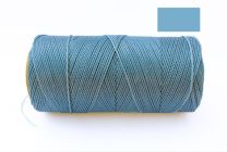 Macrame Koord -   HEMELS BLAUW / SKY BLUE - Waxed Polyester Cord - Klos 914 cm - 1mm dik