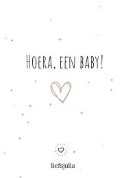 Wenskaart - Hoera een Baby!