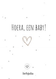 Wenskaart - Hoera een Baby!