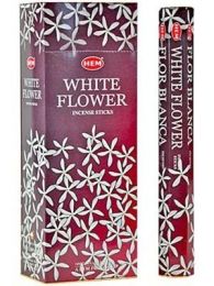HEM Wierook - White Flower - Slof / Voordeelbox (6 Pakjes / 120 stokjes)
