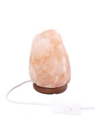 Zoutlamp 2-4kg - 100% Natuurlijk Haliet Zoutsteen uit Himalaya gebergte - Extra Lange Kabel 1.8mtr - ca. 20x13cm