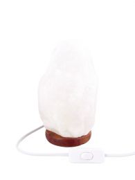 Zoutlamp Wit 2 tot 4kg - Witte Zoutsteen Lamp van zout uit Dode Zee - ca. 19,5x13cm