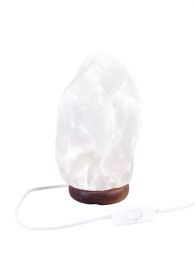Zoutlamp Wit 6 tot 8kg - Witte Zoutsteen Lamp van Zout uit Dode Zee - ca. 27x17cm