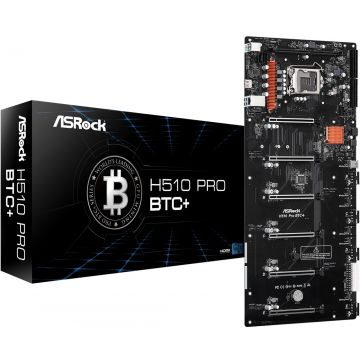 ASRock H510 Pro BTC+ (Bitcoin/Ethereum) Mining Moederbord