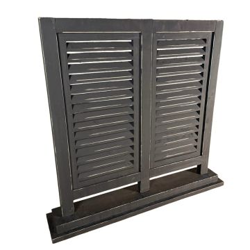 Houten shutter dubbel Zwart Black Berlin