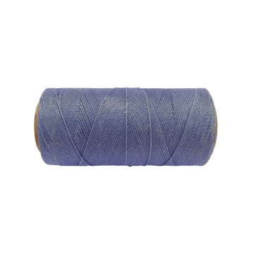 Macramé Koord - LEISTEEN BLAUW / SLATE BLUE - #227 - Waxed Polyester Cord - Klos ca. 173mtr - 1mm Dik