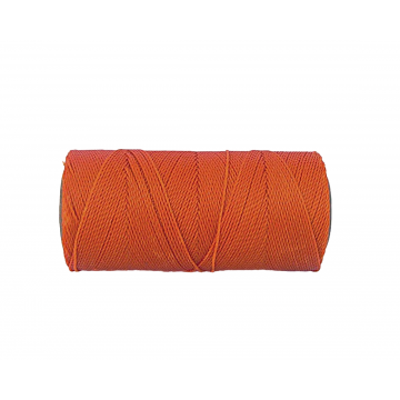 Macramé Koord - ORANJE / ORANGE - #30 - Waxed Polyester Cord - Klos ca. 173mtr - 1mm Dik