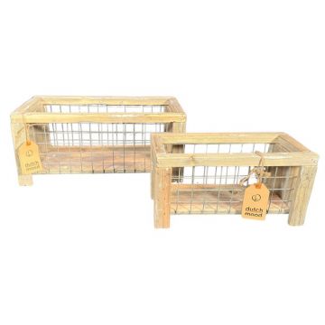 Badkamer mandje, set van 2 stuks. 29 en 39 cm lang | Dutch Mood