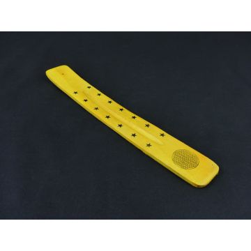 Wierook Brander - Wierook Houder - Plankje Geel - Geometrisch