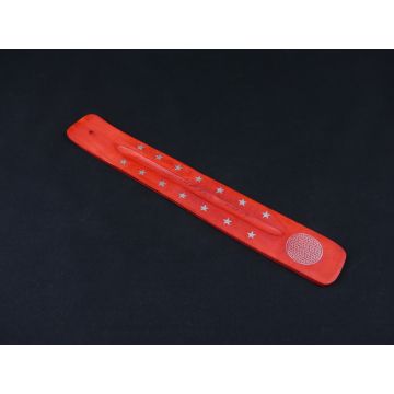 Wierook Brander - Wierook Houder - Plankje Rood - Geometrisch