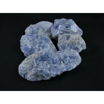 Blauwe Calciet Ruw Set - 5 Stuks - 4,8kg / 10-18cm - Werkelijke set gefotografeerd