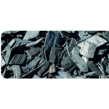 Houtsnippers Gekleurd / Decochips - ZWART ANTRACIET - Bodembedekking Tuin 20-40mm / 35 ltr Zak