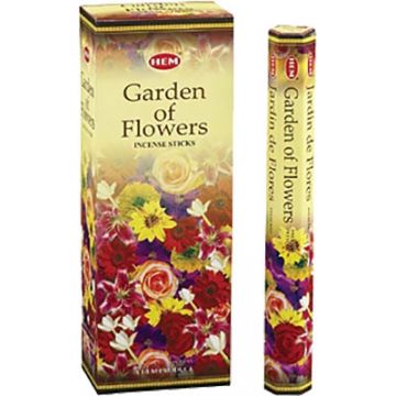 HEM Wierook - Garden of Flowers - Slof / Voordeelbox (6 Pakjes / 120 stokjes)