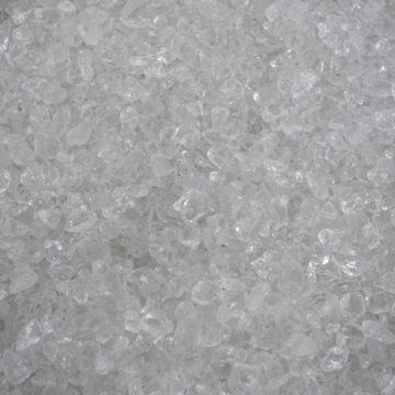 Decoratieve Gekleurde Glassteentjes / Gekleurd Glas - Naturel / Wit / Transparant - 4-10mm - 1kg