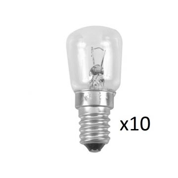 50% Korting! - 10 x Gloeilamp Klein - E14 10 Watt