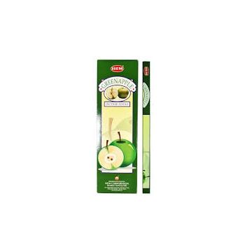 HEM Wierook - Green Apple - Slof / Voordeelbox (6 Pakjes / 120 stokjes)