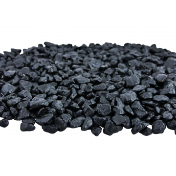 Gekleurde Steentjes Middel - Grind 0,5-1cm - ZWART - Bodembedekking voor Bloempotten en Plantenbakken - 1KG