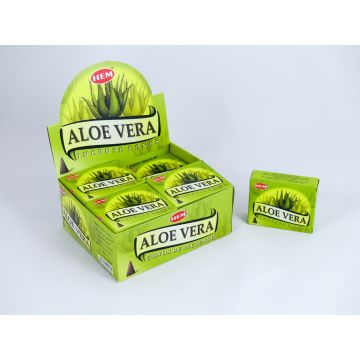 HEM Wierook Kegels / Cones - Aloe Vera - Voordeelbox (12 Pakjes / 120 Kegels)